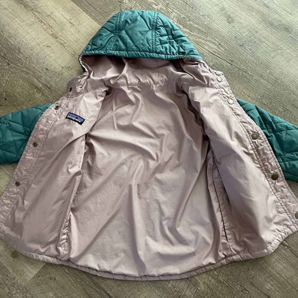 Patagonia 4T reversible down sweater hoody